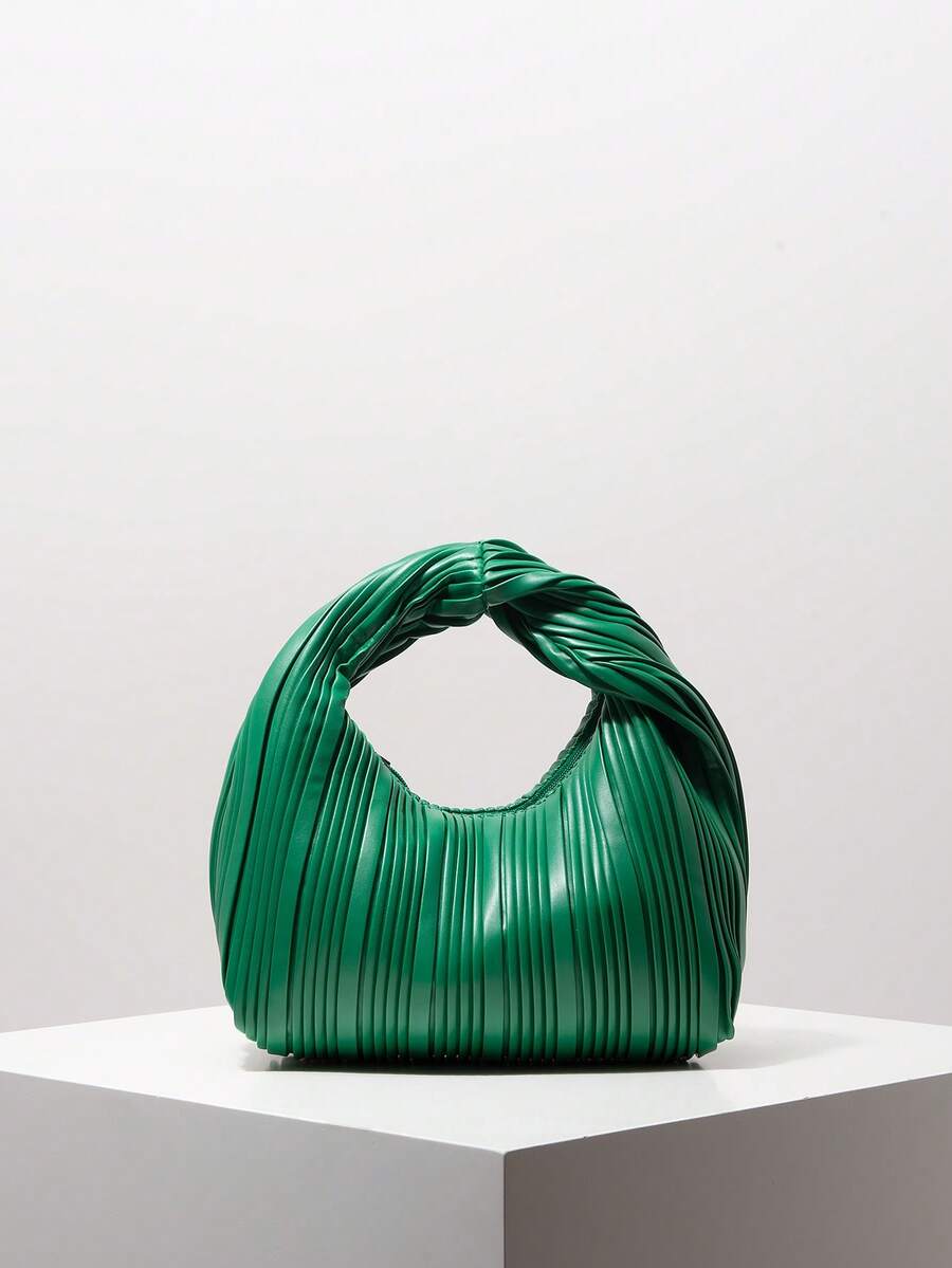 女士手提包、女士工作包、褶皱包、晚宴包、派对礼服包、舞会礼服包、舞会礼服配饰、婚礼用品、优雅女士钱包、女士礼物（图案随机） - 綠色 - 查看 1