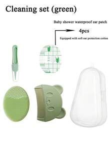 5pcs Newborn Daily Care Set, Including Shampoo Brush, Comb, Nail Clipper, Ear Swabs And Essential Baby Bath Cleaning Kit. One-Stop Solution For Bath Time, Ensuring Baby Won't Cry! Suitable For Families With Infants And Toddlers - Multicolor - View 14
