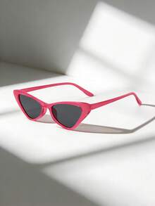 1 Pair Women's Retro Cat Eye Fashion Glasses, PC Frame, Fashionable Daily Wear - Multicolor - View 13