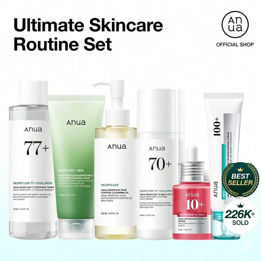 [Auna Official] Viral Ultimate Glass Skin Bundle | Salmon PDRN + Niacinamide + Double Cleansing + Collagen Mask+PDRN Hyaluronic Acid 100 Moisturizing Cream | Daily Korean Skincare Kit Hydrating Calming - Bestselling Viral Ultimate Glass Skin Bundle - 查看 1