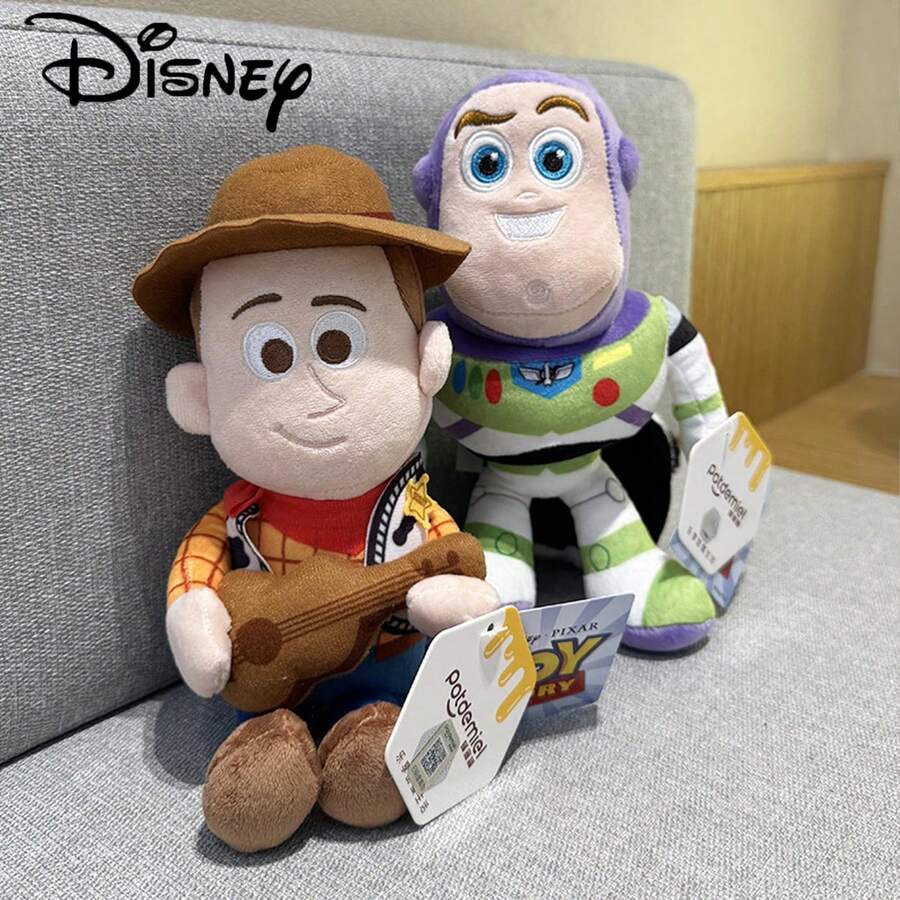 Disney Móc khóa hình thú nhồi bông Woody được cấp phép chính thức, mặt dây chuyền hình thú nhồi bông Woody, đồ trang trí hình búp bê mềm mại cho ba lô.