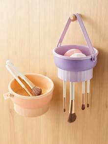 一套化妆刷清洁碗及清洁器——包含晾干收纳网篮、多功能粉扑及化妆工具清洁套装 - 標準款 - 查看 1