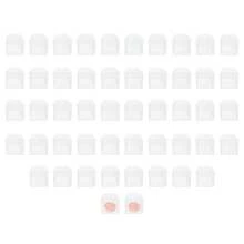 ZHFEISY 50 Pcs Clear Cake Boxes With Handle, Easy Carrying Bakery Boxes ,Transparent Cake Holder  For Bakery, Birthday , Wedding, Party, Gift(5.51*5.51*5.51 In) - 5.51*5.51*5.51in - View 9