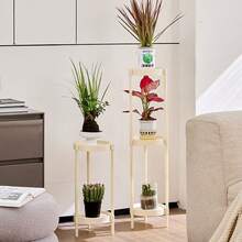 Estantería de pie de varios niveles, estantería de exhibición de macetas de flores para sala de estar y balcón, soporte para plantas suculentas - 3 pisos - Ver 4
