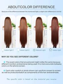 8-36 Inch Chocolate Brown 13x4 Straight Lace Front Wigs 180% Density Human Blended Hair 13x4 Brazilian Transparent Lace Frontal Wig 4# For Women Pre Plucked With Baby Hair(Blended Wigs-A Mix Of Human Blended Hair And Synthetic)Wigs Human Blended Hair/Women's Human Blended Hair Wig/Human Blended Hair Lace Front Wigs/Wigs Glueless/Bleached Knots/Pre Plucked/Lace Wig/Upgrade Your Look/Confidence Boost/Perfect Gift - S4 - View 7