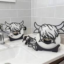 1 set Porte-rouleau de papier toilette autoportant de vache des Highlands, peut ranger les rouleaux de papier toilette, décoratif et pratique, convient pour l'intérieur et l'extérieur, ajoute une atmosphère amusante à la salle de bain, compact et mignon, cadeau idéal pour les fêtes, convient pour les femmes, les mères, les amis, les petites amies et les petits amis. Parfait pour les anniversaires, les mariages, les anniversaires, Pâques, la rentrée, le poisson d'avril et plus encore. - Multicolore - Voir 6