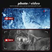 Ống nhòm nhìn đêm kỹ thuật số zoom 10x tích hợp camera - Nhỏ gọn & di động, sạc USB, lý tưởng cho các hoạt động ngoài trời | Ống nhòm nhìn đêm | Ống nhòm nhìn đêm đơn | Ống nhòm nhìn đêm tích hợp la bàn - đen - Xem 4