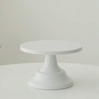 Soporte de pastel versátil de metal - Estante de exhibición de postres blanco y negro de 8/10/12 pulgadas, adecuado para decoración de bodas y fiestas de cumpleaños, suministros para decoración de pasteles, centro de mesa de mesa de postres, bandeja de pasteles, estante de pastelería, soporte de exhibición de mesa de postres de hierro blanco alto, adecuado para decoración de buffet, descanso para el té y mesa de bodas