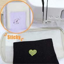 100 miếng giấy lót thêu dễ xé, cắt sẵn khổ 10x12 inch và 8x8 inch, trọng lượng 1.8 oz, chất liệu sợi thực vật nhẹ, thích hợp cho máy thêu và may tay. - Tập 1 - Xem 8