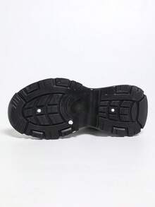 2025春夏新款厚底网面休闲女鞋 - 黑色 - 查看 5