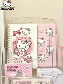 SANRIO Sổ tay lò xo màu hồng dễ thương cỡ A5/A7, sổ ghi nhớ hoạt hình, nhật ký, sổ kế toán, đồ dùng học tập và văn phòng phẩm, quà sinh nhật cho trẻ em. - Nhiều màu - Xem 5