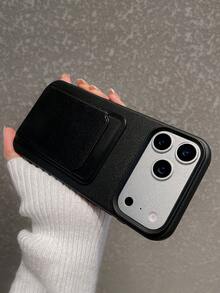 黑色荔枝纹二合一卡槽手机壳，简约商务风，防指纹防摔防刮，适合日常通勤/送礼，兼容和Galaxy手机 - 黑色 - 查看 10