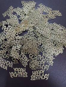 1 conjunto/1 unidade de confete de papel em formato de estrela de cinco pontas com glitter para decoração de festas de aniversário. Ideal para bolos de aniversário, casamentos, aniversários de casamento, decoração de ambientes, festas em geral, jogos de mesa em casamentos e ocasiões de primavera (Páscoa). - Ouro - Ver 15