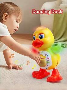 Glowing, Singing, Walking, Dancing Space Duck Robot Toy, Suitable As Birthday Gift For Infants, Toddlers And Children - Multicolor - View 11