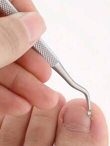 Bộ dụng cụ xử lý móng chân mọc ngược bằng thép không gỉ (1/3 món) - gồm dũa móng hai mặt, dụng cụ nâng, xẻng và đẩy móng; dùng để làm sạch, loại bỏ móng chân mọc ngược và làm sạch chất bẩn trên móng chân. - A - Xem 6