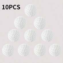 Bộ 10 quả bóng giặt tái sử dụng - Loại bỏ tóc, làm mềm quần áo, chống rối, giảm nhăn, không cần điện, phụ kiện giặt ủi, bóng giặt và sấy cỡ lớn, bóng máy giặt, bóng sấy, giấy sấy, dụng cụ chống rối bóng giặt, chuyên dụng cho máy giặt, quần áo không nhăn, chống lem, chất làm khô hiệu quả, nhựa - Nhiều màu - Xem 7