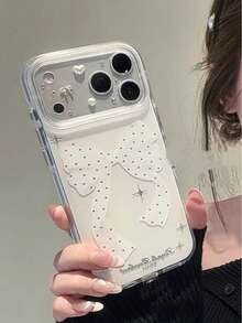 Ốp điện thoại nơ trắng tinh tế, phong cách Hàn Quốc mềm mại và nhẹ nhàng, tương thích với iPhone 17, 17 Pro, 17 Pro Max, 16, 16 Pro Max, 14 đời mới. - trắng - Xem 4