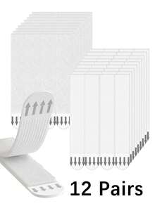 36 Peças Ganchos Fortes de Borracha para Molduras de Fotos - Adesivo Sem Danos, Adequado para Drywall, Ideal para Fotos e Decorações de Natal, Especialmente Adequado para a Temporada de Festas. Ganchos para Molduras de Fotos Sem Furos - Ganchos de Parede Removíveis de Dupla Face, Adequados para Molduras e Obras de Arte, Adesivos Resistentes à Água. - Ganchos de - Visão 8