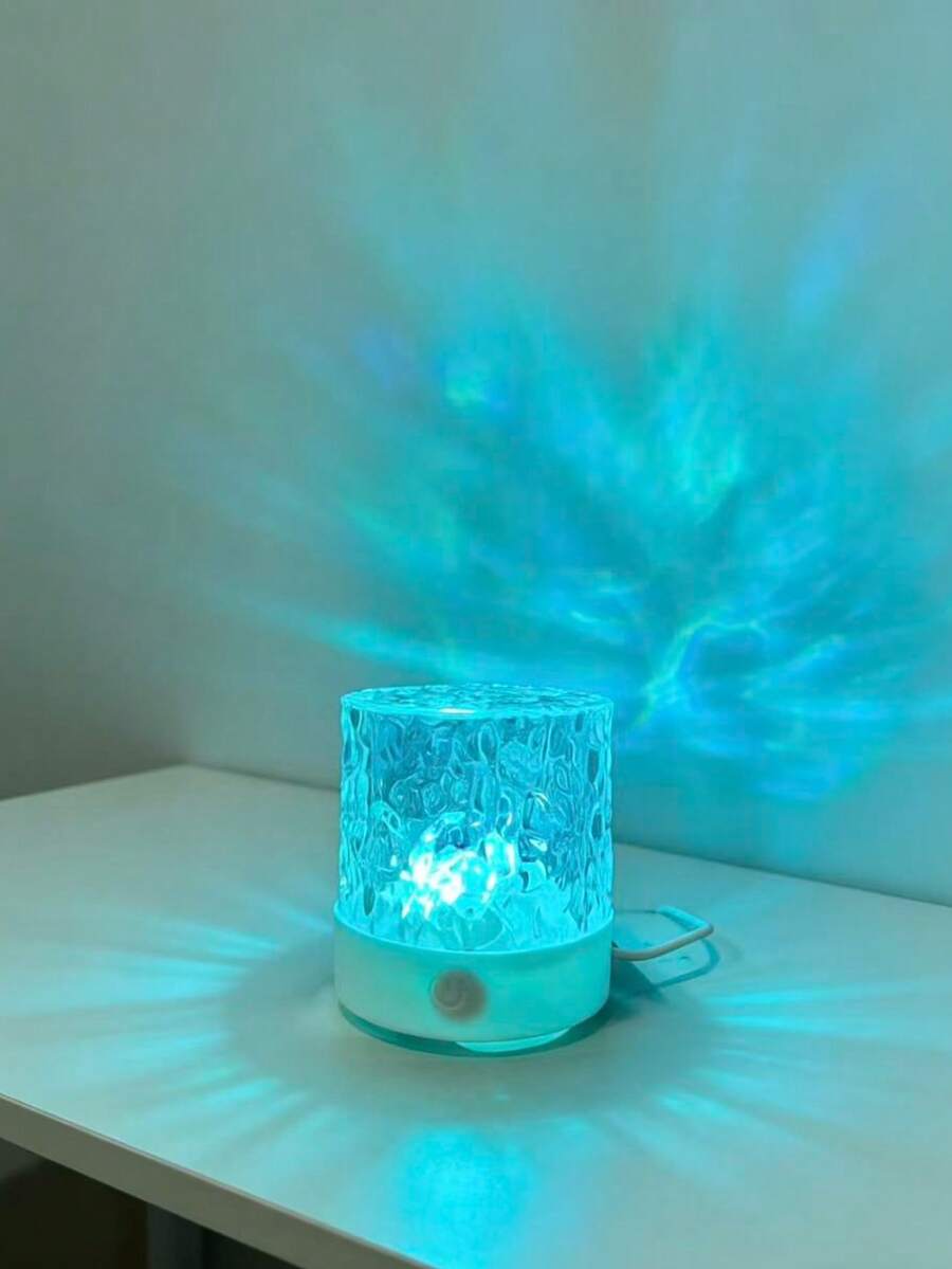 1 buah Lampu Suasana Kamar Tidur Portabel, Bertenaga USB, 16 Perubahan Warna, Efek Pencahayaan Bergelombang, Cocok untuk Hadiah Hari Valentine, Ulang Tahun, Festival Qixi, Dekorasi Kamar Tidur, Dilengkapi dengan Remote Control