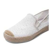Skechers Giày nữ nhẹ, thoải mái, kiểu dáng thường ngày, phù hợp đi làm, mùa xuân 2026, dòng FLEXPADRILLE LUXE, mã sản phẩm 114046-WHT - trắng - Xem 7