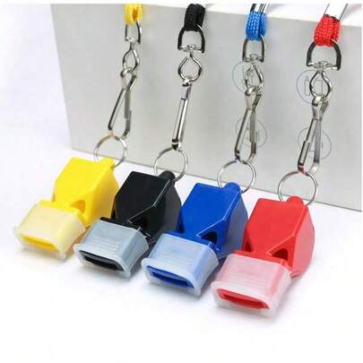 Bộ 4 còi huấn luyện viên có bảo vệ răng, còi trọng tài dùng trong huấn luyện bóng rổ/bóng đá.