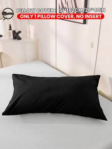 1个柔软枕套，长款枕套，标准尺寸枕套，信封式封口，抗皱，防褪色，防污，不含枕芯，尺寸20x54英寸，20x36英寸，适用于春夏装饰、房间装饰、学习用品 - 彩色 - 查看 32