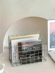 Organizer Meja 3 Slot, Rak Buku Majalah Hemat Ruang, Keranjang Penyimpanan Koran Modern, Organizer Amplop, Baki Berkas/Penyortir Buku & Surat, Rak Penyimpanan untuk Merapikan, Ideal untuk Dekorasi dan Pengorganisasian di Rumah, Sekolah, atau Kantor - MultiWarna - View 10