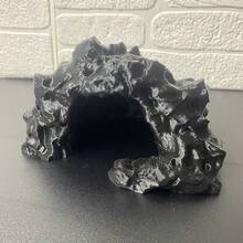 3D Printed/Resin Rock Cave Hideout - Amphibian And Reptile Shelter | Realistic Stone Texture For Aquarium, Lizard And Turtle Terrarium - View 3