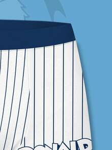 Disney 条纹3D印花男士平角内裤，时尚设计，适合日常穿着和居家休闲。 - 彩色 - 查看 6