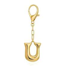 Llavero con colgante de letra de burbuja chapado en 18K - multicolor - Ver 15