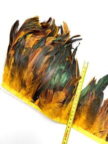 1Meters Natural Chicken Rooster Tail Feathers Trims Fringe Ribbons For Sewing Accessories DIY Plumes Dream Catcher Decor 13-18cm - A - View 17