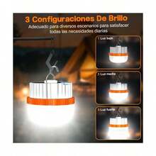 4 Solar-Powered Rechargeable Lights, 150W Retractable Emergency Light - Default - View 3