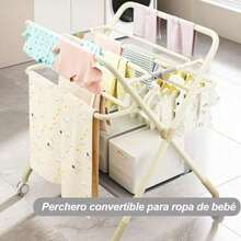 Mueble Cambiador para Bebe Impermeable Portátil Plegable Cambiador de Pañales para Bebe Con 5 niveles de ajuste de altura con Alenamiento XXL Portajuguetes Integrado Ruedas Silenciosas. - Gris - Ver 6