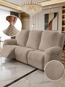 3 Seater Recliner Sofa Covers Stretch Jacquard Reclining Couch Covers For Reclining Sofa Relax Armchair Slipcovers Furniture Covers - Multicolor - View 12