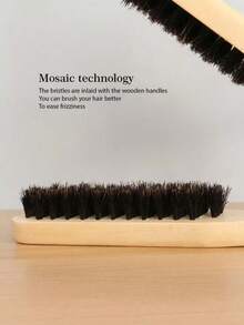 1 chiếc lược duỗi tóc hình chữ V bằng gỗ chịu nhiệt, thích hợp cho các salon chuyên nghiệp, chịu nhiệt độ cao, quà tặng ngày Valentine. - Nhiều màu - Xem 8