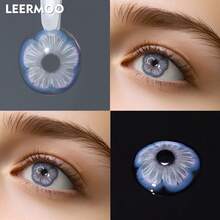 Lalens 自然美瞳放大蓝色隐形眼镜 1副 14.2mm 半年抛型 柔软保湿透气 小瞳孔隐形眼镜 舒适全天佩戴 适合日常办公、约会、聚会、旅行、度假 美容化妆 时尚彩色隐形眼镜 - Sukura Blue - 查看 3