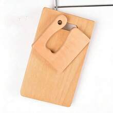 2pcs Personalized Children's Chef Set - Wooden Cutting Board And Role Play Kitchen Utensils, Educational Gift For 3-5 Years Old Kids, Customizable Engraving - Two-piece Set - View 8