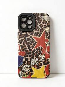 Leopard Print Puzzle Suitable Compatible With Apple 16, 15, 13, 14, All Fashionable Styles In The Series - Multicolor - View 2
