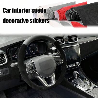 30*150cm Suede Car Interior, Suede Fabric Wrapping The Car Interior