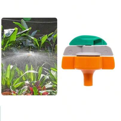 Vòi phun sương xoay dùng cho tưới tiêu nông nghiệp, có bộ điều chỉnh lượng sương phun, thích hợp cho vườn rau quả trong nhà kính, tưới nhỏ giọt cho bãi cỏ, hệ thống tưới tiết kiệm nước.