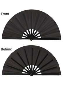 Evantai pliabil din plastic cu două fețe, mini evantai pliabil portabil, design clasic potrivit pentru Tai Chi, dans, răcorire de vară, călătorii pe plajă, ușor și compact, potrivit pentru decor, Ziua Îndrăgostiților, esențial pentru călătorii - ventilator - Vizualizare 7