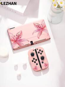 1个芙蓉花印花保护壳，适用于Switch 2（2025），兼容Switch 2/Switch OLED/Switch NS，全新Switch 2主机配件，送给Switch玩家的最佳礼物 - 查看 13