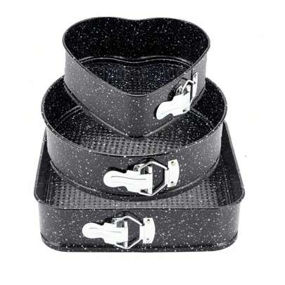 ZESTAW FORMY DO PIECZENIA CIASTA I BLACHY 3 SZT. ZDEJMOWANE DNO