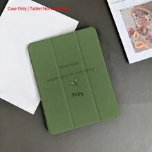 1 Piece Protective Folio Tablet Cases With Pen Holder,Compatible With IPad 10.9/10.2/ Air 5th Gen/Pro11/10th/9.7/Air 2/ (7th Gen)/ (8th Gen)/ Air 4/5/ Pro 11/ 10th Generation 10.9-Inch 2022 Smart Case/ Air 13(M3 2025)/ Air 11(M3 2025)/ Air 11(M3 2025)/ 11(A16 2025), Auto Sleep/Wake Function/Stylish Tablet Accessories - Multicolor - View 2