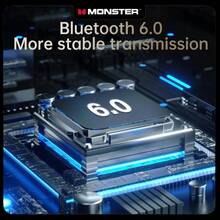 Monster MQO37 无线蓝牙 6.0 降噪耳机，Hi-Fi 立体声音乐，高清通话，IPX5 防水运动耳机带麦克风 - 查看 6