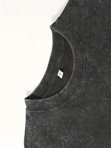 Summer T-Shirt, 230G Washed T-Shirt, "Muscle Duck", Pattern Printed T-Shirt, Wax Printed Cotton Thickness, Door Activity, Great Gift Item Wsummer Outfits For Women - màu đen - Xem 4