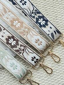 1 chiếc/1.5 inch Túi đựng máy ảnh thời trang kẻ sọc hoa, túi xách tay, túi đeo vai, túi cầm tay với dây đeo có thể điều chỉnh, tháo rời, bền chắc và thay thế được. Dây đeo túi sành điệu, phụ kiện du lịch, quà tặng cho nhiếp ảnh gia và gia đình/bạn bè. Dây đeo thời trang bền chắc và có thể thay thế. - Nhiều màu - Xem 1