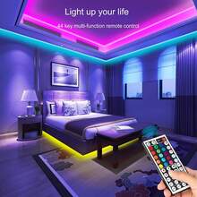 1-20M LED TV Backlight Strips, 44-Key Remote Control - USB Powered RGB LED Light Strip, Infrared Sensor, Suitable For Computer, Monitor, TV, Home Theater, Halloween Decor - Party Atmosphere Lights, Multi-Function Lighting Settings, Easy Installation - 44 Keys - View 6