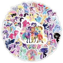 103 miếng dán, hình dán hoạt hình anime dễ thương, có hình Twilight Sparkle và Rarity. - Nhiều màu - Xem 7