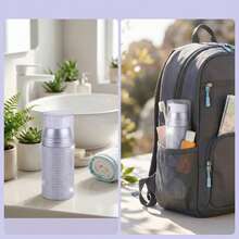 1pc 150ml Luxury Rhinestone Vacuum Pump Bottle, Refillable Container For Lotions, Creams, Serums - View 1